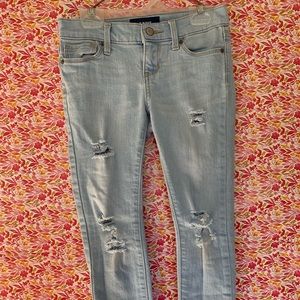 Old navy light blue girls skinny jeans
